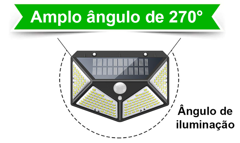 Luminária Solar Com Lâmpadas LED - Sun Bright™️