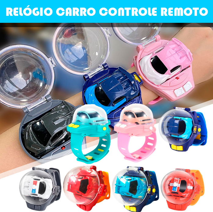 Relógio Com Carrinho de Controle Remoto - Nano Car Watch™