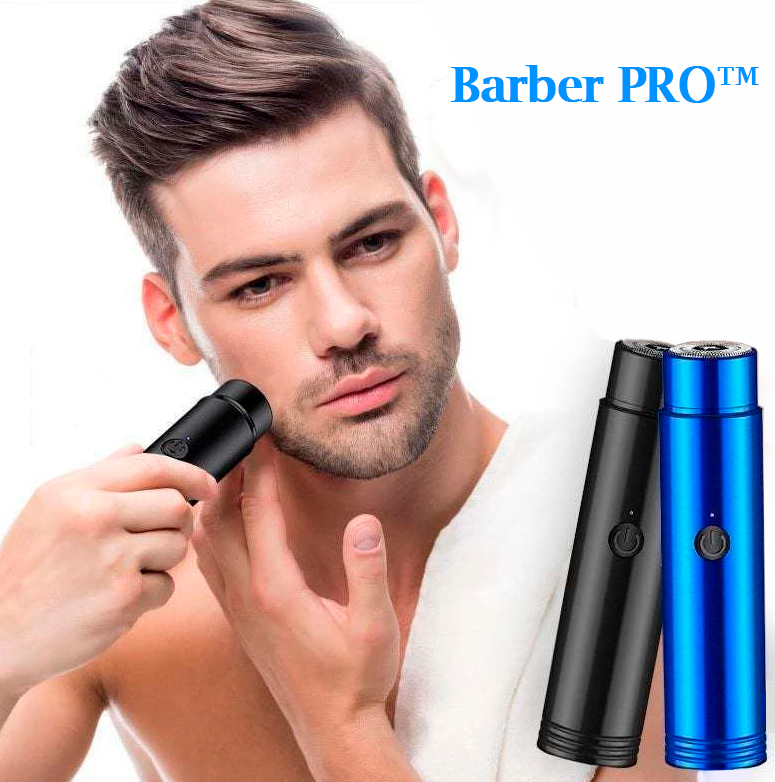 Mini Barbeador Elétrico Portátil USB - Barber Pro™